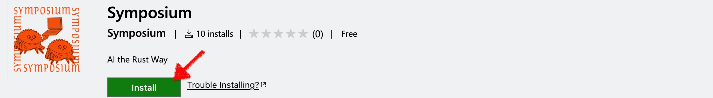 Installing Symposium extension